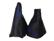 Gear and Handbrake Gaiter For Vauxhall Opel Tigra B TwinTop 04-09 Blue Stitched