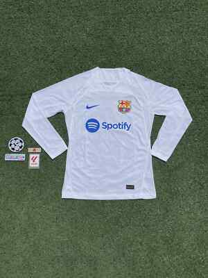 Fc Barcelona Away 23/24 Men's XL Long Sleeve Jersey | eBay
