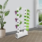 New ListingWhite Hydroponics Vertical Growing Kit 30 L 56 Planting Holes Germination Kit