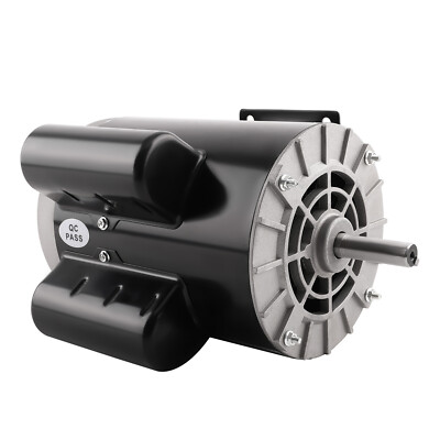#ad 5HP Compressor Duty Electric Motor 1Phase 3450 RPM 60HZ 56Frame 5 8quot; Shaft 230V $163.42