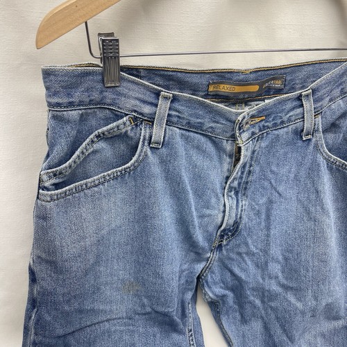 VTG 03 Levis Silvertab Jeans Mens 34/28 Low + Loose Baggy Skater Blue Denim Y2K - Picture 3 of 24