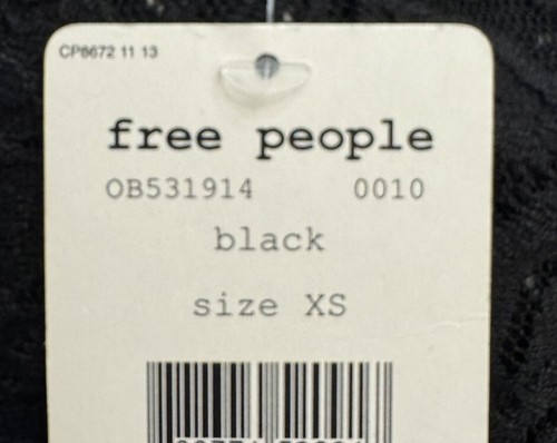 Free People Miles Of Lace ärmelloses Kleid~~schwarz~~XS &~~~Einzelhandel $ 129~~~Neu mit Etikett! - Bild 3 von 4