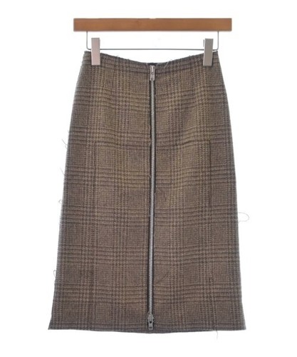 Maison Margiela Knee-length Skirt BeigexBrown(Check Pattern) 2200463748169