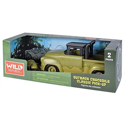 22cm Safari Adventure Hot Rod Pickup Wild Republic Tiger /& Pick-up Truck Toy
