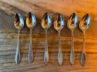 Antique 6 Jh Potosi Silver Nickel Plate 12cm Teaspoons 1880's