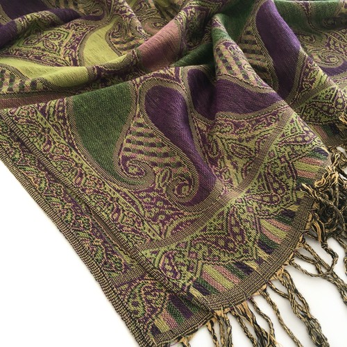 Ladies Blanket Scarf Pashmina Shawl Wrap Oversized Winter Large Vintage Paisley - Picture 46 of 223