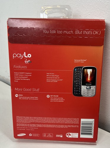 Samsung Montage SPH-M390 - Silver (Virgin Mobile) Cellular Phone - Picture 3 of 3