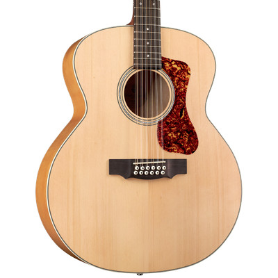 Guild F-2512E 12-String Jumbo Westerly Acoustic Electric Guitar, Maple