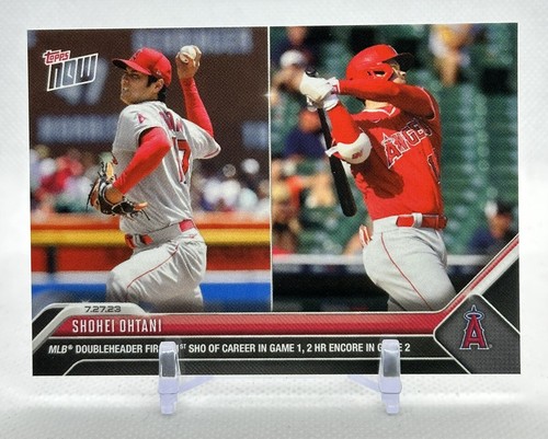 Shohei Ohtani 2022 Topps NOW #625 MLB Doubleheader 1st! 1st SHO & 2 HR Angels