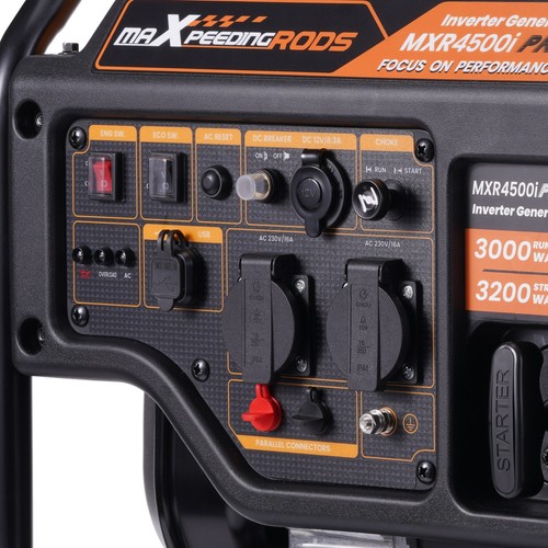 3200W Inverter Stromerzeuger Benzin Notstromaggregat 23.5kg Tragbar Generator - Bild 6 von 18