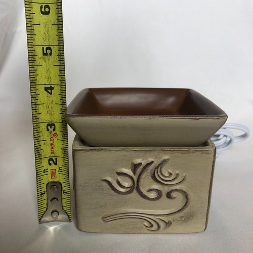 New SCENTSY Mid Size Warmer SANDSTONE Wax Warmer - Picture 6 of 7