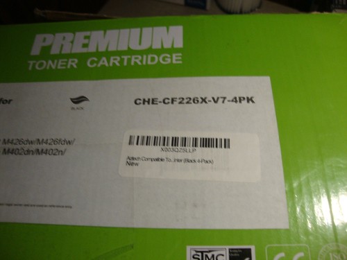 Toner 4PK CF226X kompatybilny z HP 26X LaserJet Pro M402dn M402n M426fdw - Zdjęcie 5 z 5