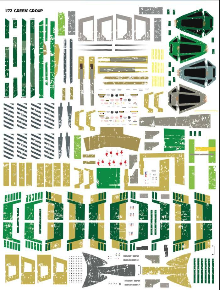 Star Wars X-Wing 1//72 Scale Photoetch and Detail Set by Green Strawberry 26WGS01