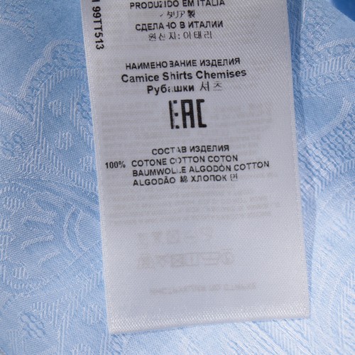Etro NWT Dress Shirt Size 42 in Light Blue Paisley Pattern 100% Cotton - Picture 12 of 12