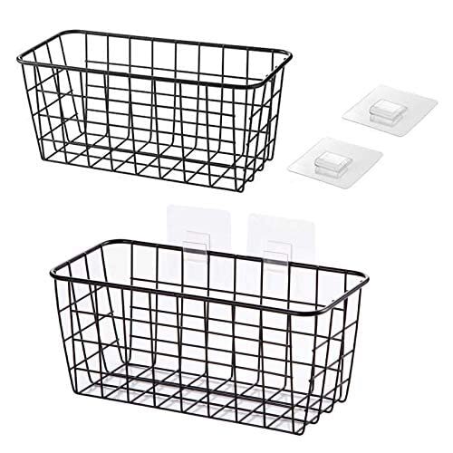 Hanging Kitchen Baskets For Storage Adhesive Sturdy Small Wire Storage Baskets W - Picture 2 of 8
