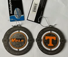 Tennessee Volunteers Siskiyou Sports Licensed NCAA Mens Holiday Ornament NWT