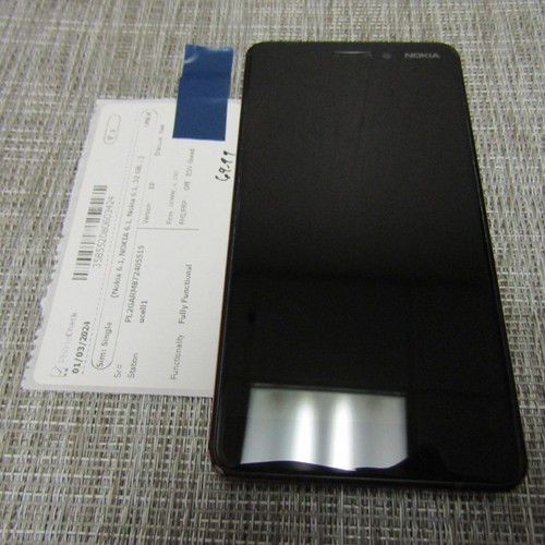 NOKIA 6.1, 32GB (UNLOCKED CARRIER) CLEAN ESN, WORKS, PLEASE READ!! 61751 - Picture 2 of 3