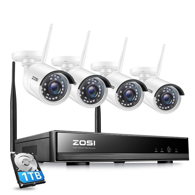 ZOSI H.265+ 3MP NVR Wireless Security Camera System 2K Cameras Outdoor 1TB HDD ZOSI H.265+ 3MP NVR Wireless Security Camera System 2K Cameras Outdoor 1TB HDD