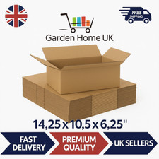10 SHOE BOX SIZE CARDBOARD BOXES 14.25x10.5x6.25" - POSTAGE POSTAL PACKAGING