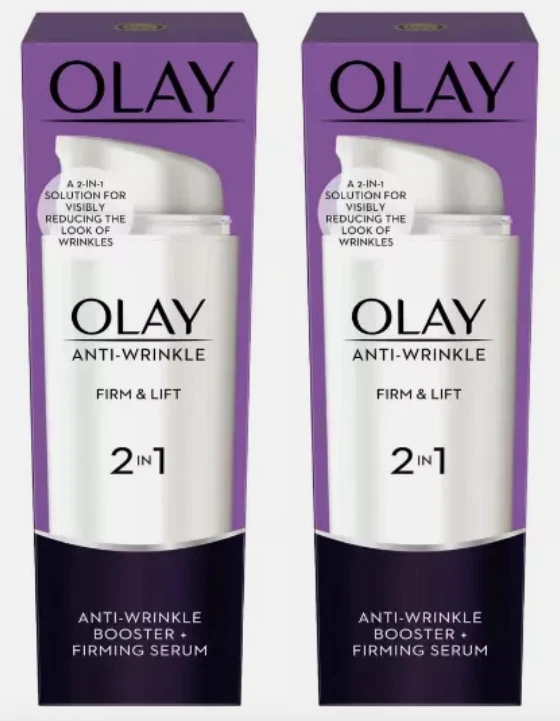 Olay Anti-Wrinkle Firm and Lift 2-In-1 Cream 50 ml - 2 Pack