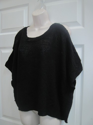 Suéter Charlotte Russe Hombro Frío Tejido Negro Fino Talla Grande Nuevo - Imagen 15 de 19