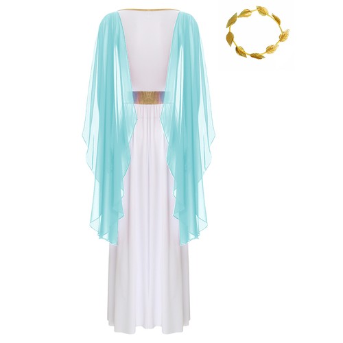 Women's Toga Performance Dresses Fancy Robe Stage Dress Long Dancewear Roman - Picture 15 of 41