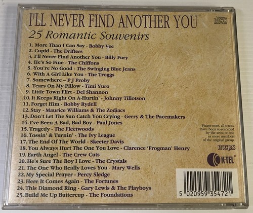 25 Romantic Souvenirs CD Compact Disc Various Artists K-tel Records 2000 - Picture 7 of 24