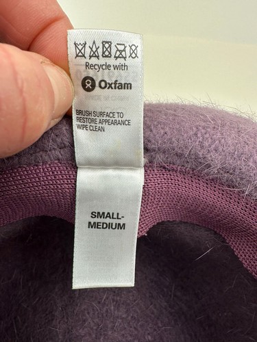 M&S Angora Mix Lilac Hat with Hat Band with Diamante Decoration S-M - Picture 10 of 12