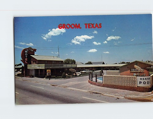 Postcard Golden Spread Motel Groom Texas USA