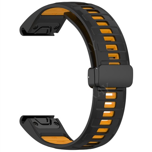 Magnetic Silicone Strap For Garmin Fenix 8 E 7 7x 6 6X Pro 5X 5 3 Quickfit Band - Picture 26 of 51