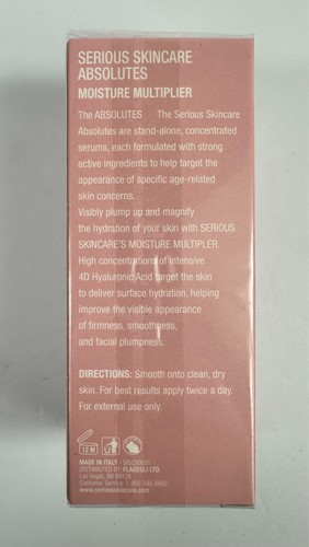 Serious Skincare Absolutes Moisture Multiplier 4D Hydration Intensifier 1.0oz - Picture 7 of 8