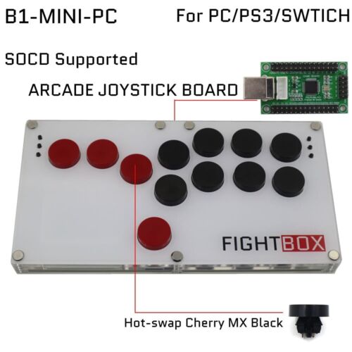 Fightbox B1-Mini All Button Leverless Arcade Game Controller For PC/PS/Switch - Picture 25 of 43