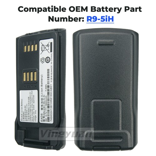 1 PC 3,7V 1900mAh BLN-5i Akumulator litowo-jonowy EADS THR9 Ręczne cyfrowe radio dwukierunkowe - Zdjęcie 5 z 12