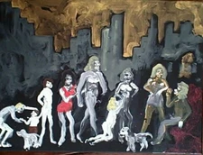 Citysene no. 57  by William Mayer New York artist surreal by the cellar door