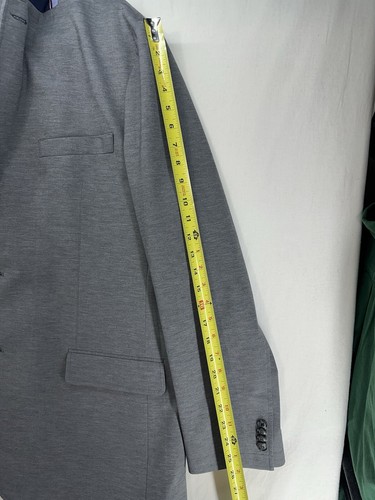 TOMMY HILFIGER Men's Sport Coat with Removable Bib Jacket Knit Gray 48L - Mark - Picture 9 of 13