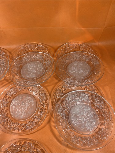 Princess House Fantasia Salad or Dessert Plates Frosted Center 8" Set of 12 Z4 - Picture 6 of 6