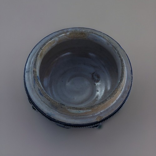 Vintage Moroccan Ceramic Jar Lidded With Silver Overlay - Picture 5 of 12