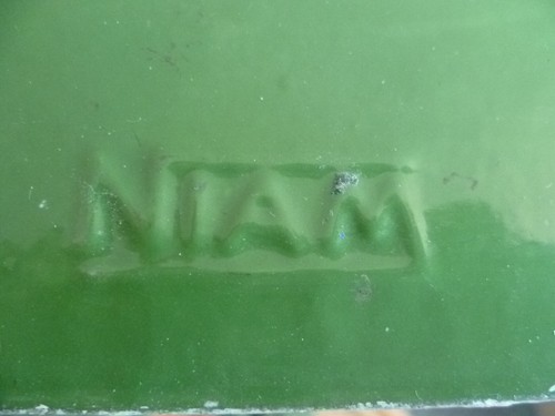 Eine echte antike (um 1920) französische traditionelle Schreibtischlampe der Marke "Niam" Bankers - Bild 13 von 21