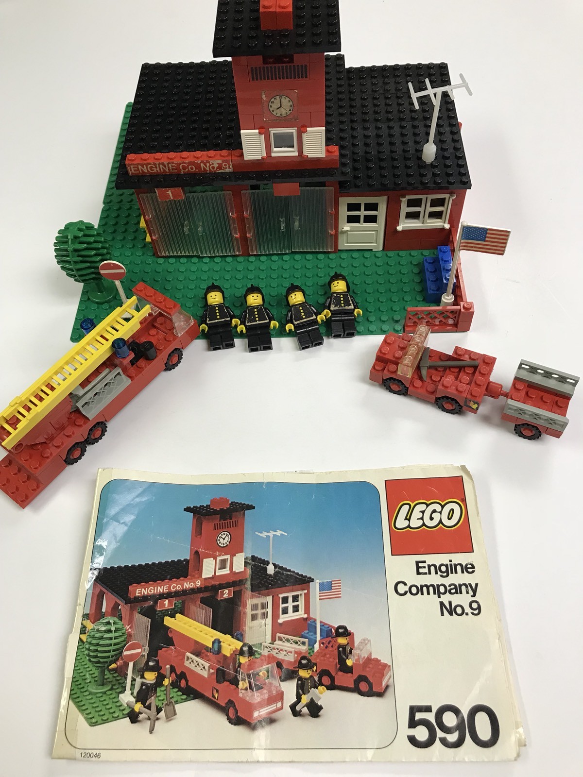 Vintage Juego De Lego 590-Motor Company no. 9-Raro 1977 fuego de juego de Lego Vintage Juego De Lego 590-Motor Company no. 9-Raro 1977 fuego de juego de Lego