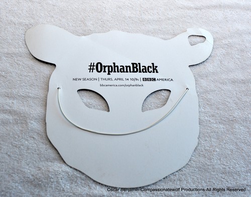 Orphan Black Promotional Paper Cardboard Sheep Masks! 3 Masks! Very Rare! - Picture 7 of 8