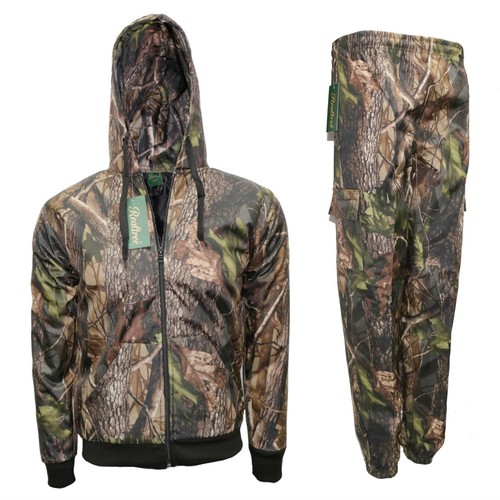 Children's Kids Boys Hooded Waterproof Hunting Camo Hoodie Jacket Trouser Suit - Picture 8 of 17