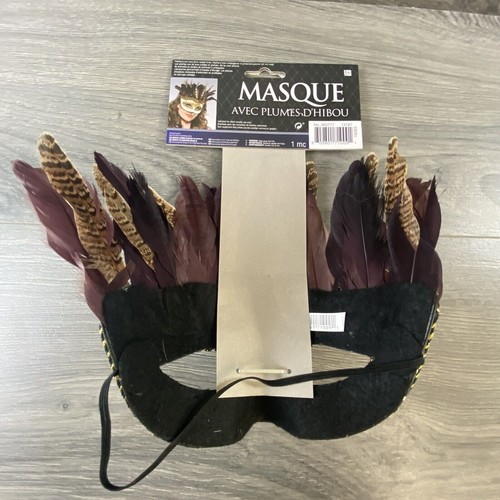 Owl Feather Eye Mask Halloween Cosplay Costume Masquerade Dress Up - Picture 5 of 10