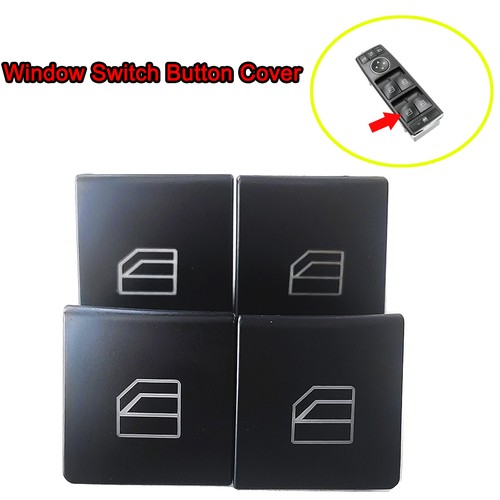 For Mercedes-Benz W204 C-Class Car Parts 4xPower Window Switch Button Cap Cover - Picture 10 of 11