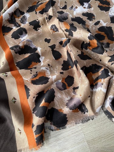 Ladies Large Leopard Print Scarf Animal Shawl Wrap Tiger Zebra Cotton Women Gift - Picture 261 of 510