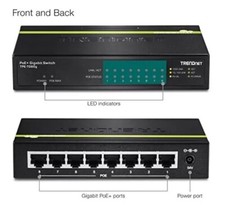 TRENDnet GREENnet (TPE-TG80G) 8-Ports Wall-mountable Switch