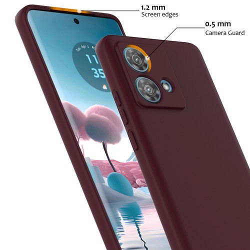 For Motorola Moto G84 Luxury Skin Touch Feel Liquid Silicone Magnetic Cover Case - Picture 7 of 22