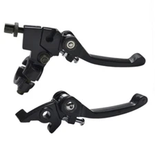 7/8'' Folding Clutch Lever w/ Perch+Brake Lever for Dirt Pit Bike 110cc 125cc 