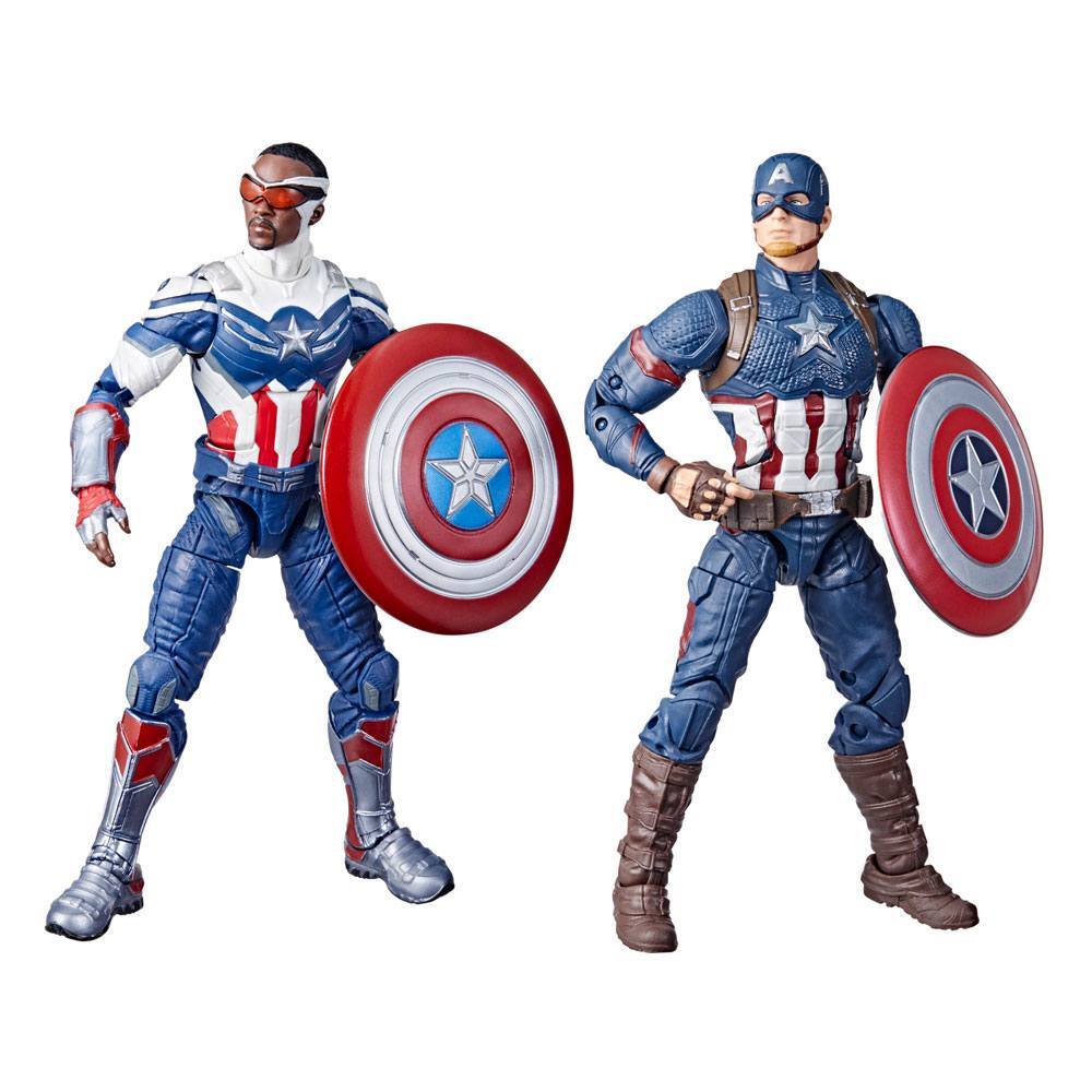 Captain America Sam Wilson Steve Rogers Marvel Legends 2-Pack