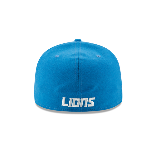 DETROIT LIONS OFFICIAL NFL NEW ERA 59FIFTY BASIC LOGO FITTED HAT CAP BLUE - Picture 5 of 5