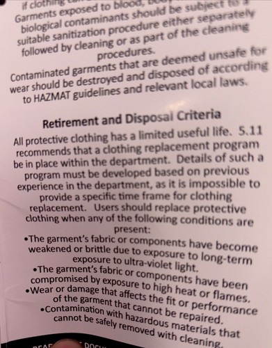 New Men’s 5.11 Tactical Company Pants 2.0 Fire Navy 48in Unhemmed Relaxed Fit - Picture 9 of 16